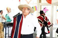 Ángel Vargas, maestro de cremonia en la celebración del 18 de septiembre
