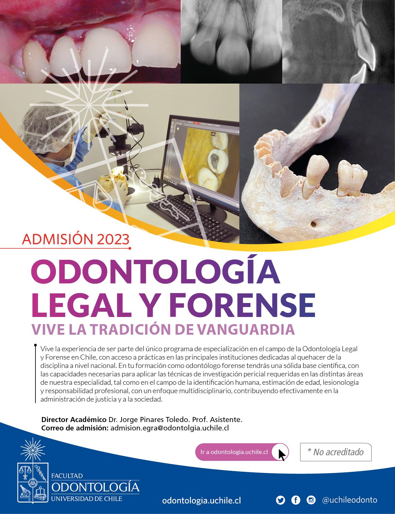 Título de Profesional Especialista en Odontología Legal y Forense