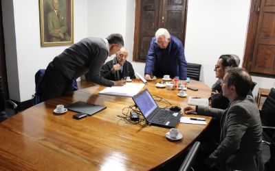 El Director del CPE, Guillermo Crovari, fue el encargado de exponer todos los detalles del proyecto "Torre Villavicencio y MAC Universidad de Chile".