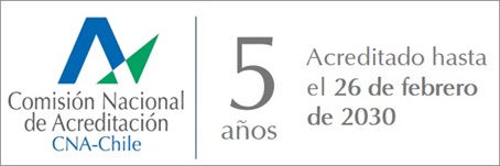 Acreditado por CNA-Chile por&nbsp;5 años hasta&nbsp;febrero de 2030